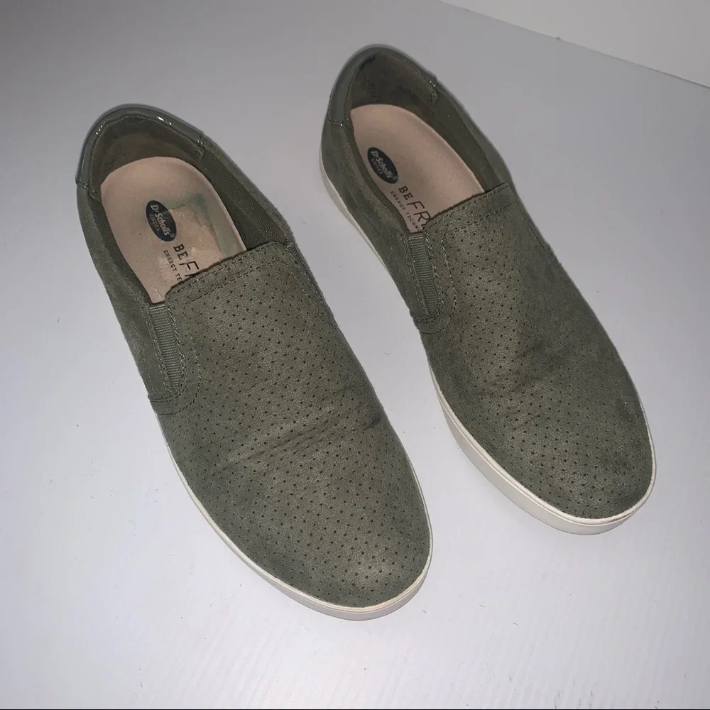 Dr. Scholl’s Nova olive green slip on sneakers
